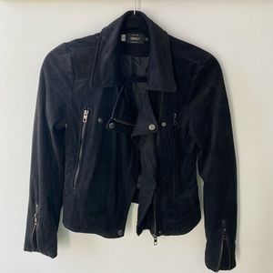 ONLY faux suede moto jacket